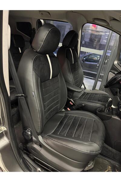 AKINCI غطاء مقعد السيارة متوافق مع فيات دوبلو 2012-2022 - غطاء مقعد السيارة