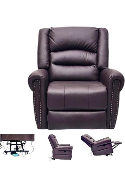 Afifa Furniture Brown Coffee Electric Recliner Chair for Living Room