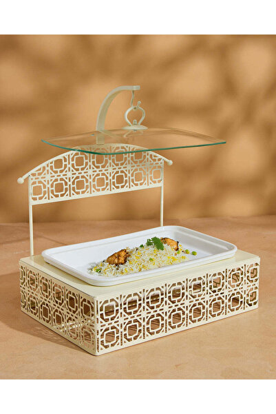 REDTAG White Rectangle Food Wormer (3 Piece)