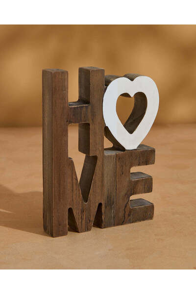 REDTAG Brown "Home" Dcor Accent