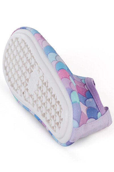 Civil Girls حذاء بحري مطبوع بنقشة جلد السمكة، مقاس 26-30 - أرجواني 26