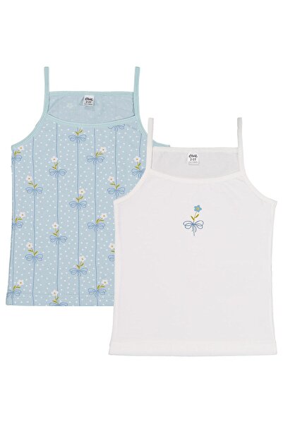 Civil Girls Flower 2-10 Years Old Girls' 2-Piece Undershirt - Standard 2-3 Ye...