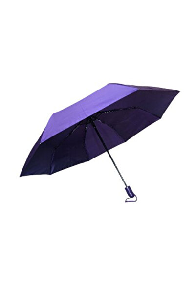 NO BRAND Automatic Umbrella Purple, Windproof, Compact with Protective Cover,...