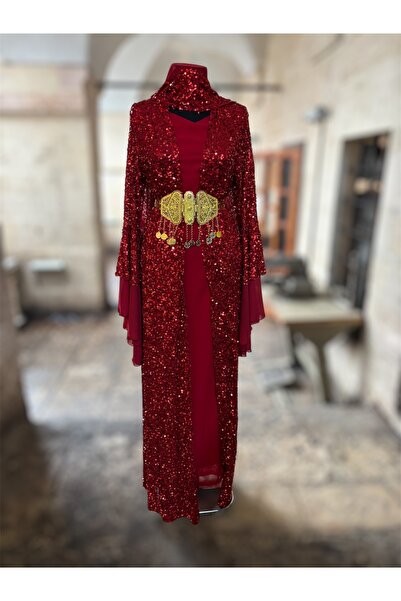 MODA Yöresel Kaftan Abiye Şal Ve Kemer Dahil