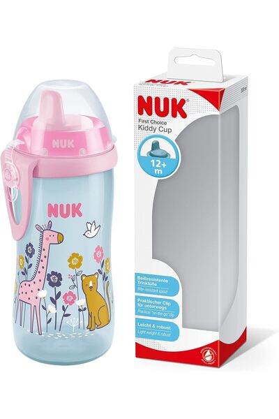 Nuk Kiddy Cup for Toddlers | 12 Months and Up | 300 ml | Strong Leak-Proof Sp...