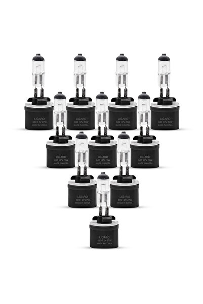 LIGARO مصباح هالوجين 880، 12 فولت، 27 واط، مصباح أمامي للسيارة، 5000 كلفن، 62...