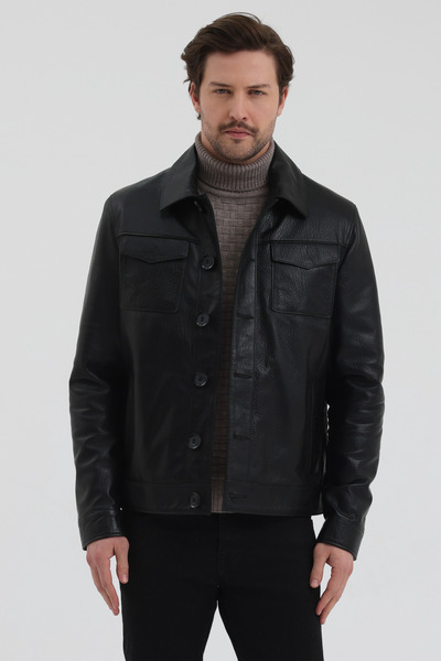 The Leather Craft Hakiki Erkek Deri Ceket