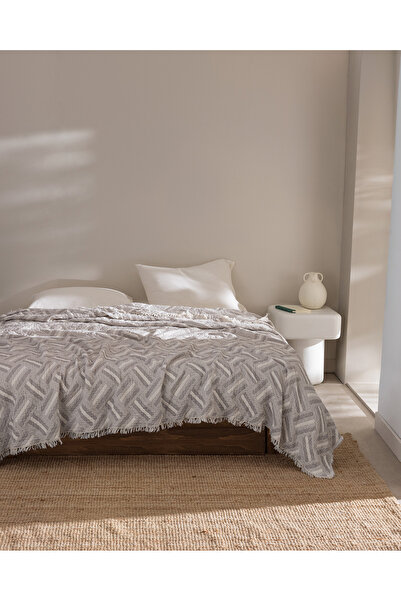 Madame Coco غطاء سرير كيليان مزدوج 100% قطن - بيج