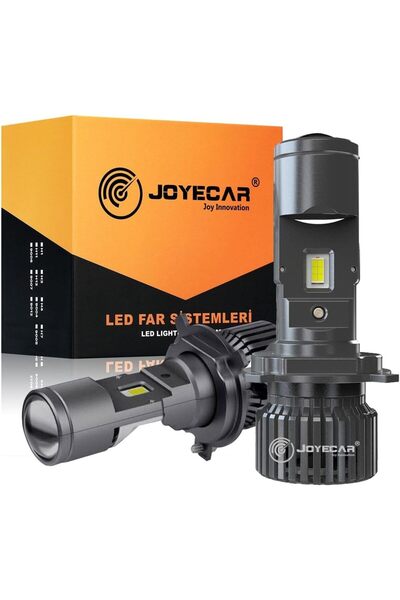 Joyecar Ultra Power Projektor Lensli H4 Uzun Kısa Led Far Ampulü (DİPSİZ AMPU...