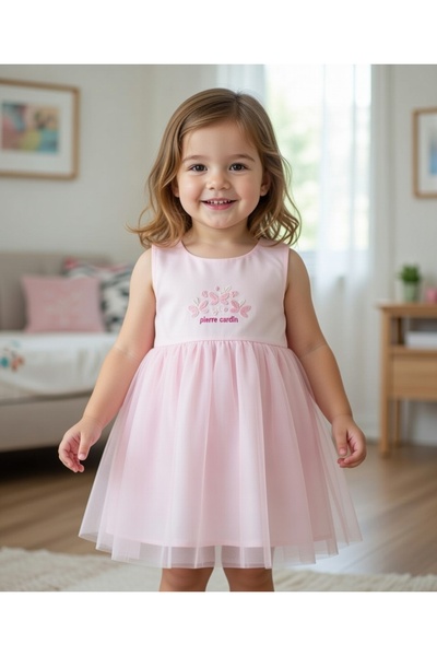 Pierre Cardin çocuk şifon elbise