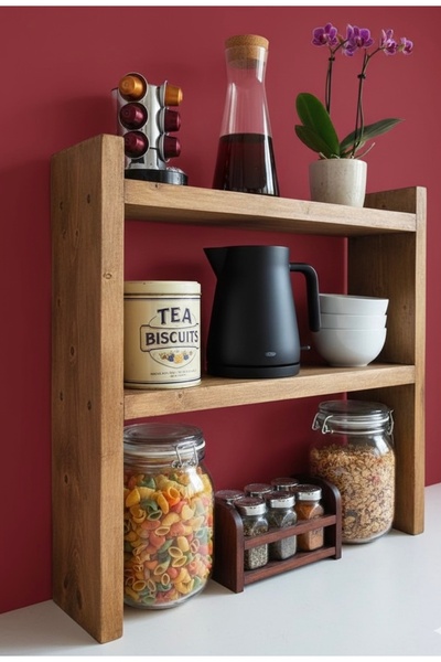 Ahşap Mutfak Rafı
