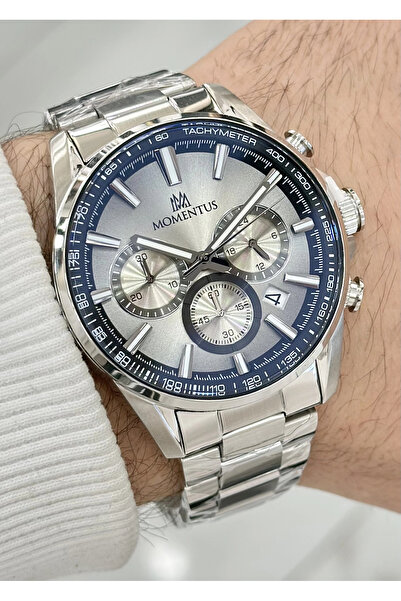 Momentus ILKSC370S-03SS 5ATM Su Geçirmezlik Fonksiyonlu Çelik Kordon Erkek Ko...