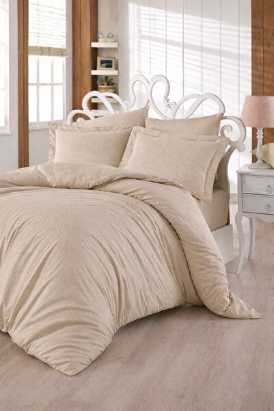 NazeninHome ساتان مخطط |   يولي ساتان |   طقم غطاء لحاف من الساتان من نوع فند...