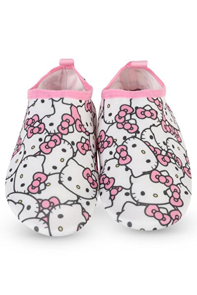 Hello Kitty Baskılı Tabanlı 32-36 Numara Deniz Ayakkabısı - Beyaz 33