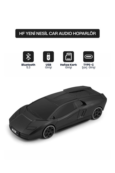 MetaForce Yeni Nesil Araba Modelli Bluetooth Hoparlör I USB Girişli I Hafıza ...