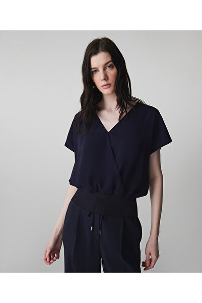 İpekyol Bel vurgulu kruvaze bluz