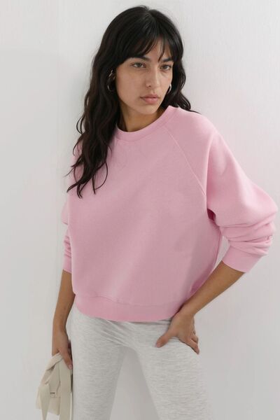 Hiccup Busem Crew Neck Long Sleeve Knitted Sweatshirt