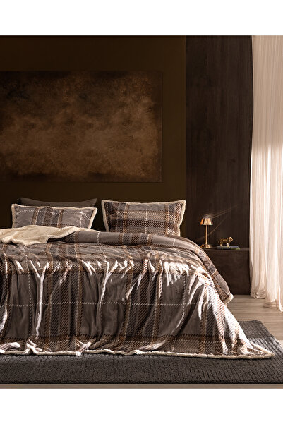 Madame Coco غطاء سرير جالون دبل شيربا - بيج