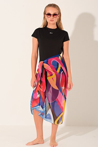 ALFASA Patterned Skirt Pareo - Alf7108