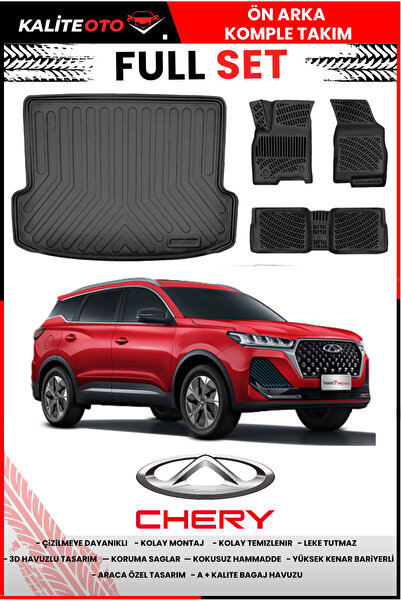 KALİTEOTO Chery Yeni Tiggo 7 Prestige 2026 Model 4D Bagaj Ve Havuzlu Paspas T...