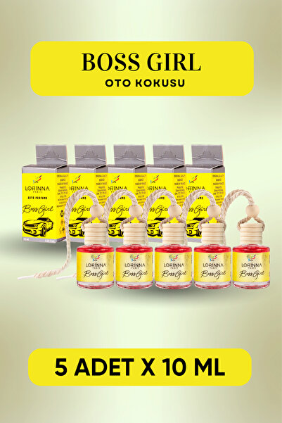 Lorinna Paris Boss Girl Parfümlü Oto Kokusu 5x10 ml