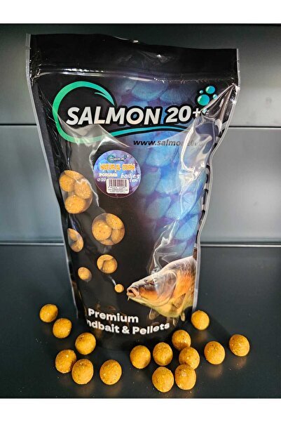 SALMON 20+ Boillies Corn 20 mm tari 1 kg aroma de porumb