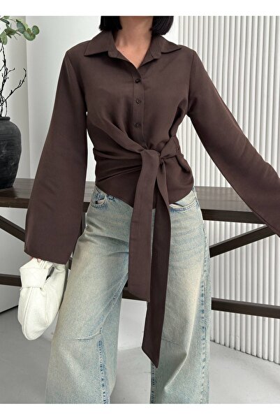 Ekim Store Side-Tie Spanish Sleeve Modal Shirt