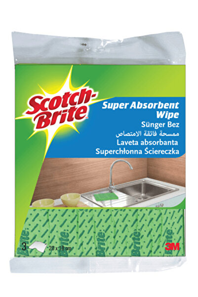 Scotch Brite Lavetă absorbantă Scotch-Brite 3 straturi 3 bucăți/set