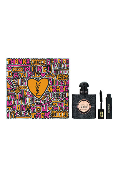 Yves Saint Laurent Set Yves Saint Laurent: Black Opium, Eau De Parfum, Pentru...