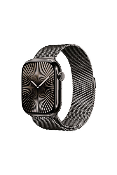 Apple Watch Series 10 GPS + Cellular 46mm Slate Titanium Case with Slate Mila...