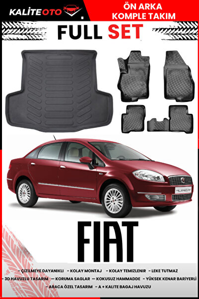 OTOEXPRESS Fiat Linea 2012 Model 4D Bagaj Ve Pro Serisi Havuzlu Paspas Takımı