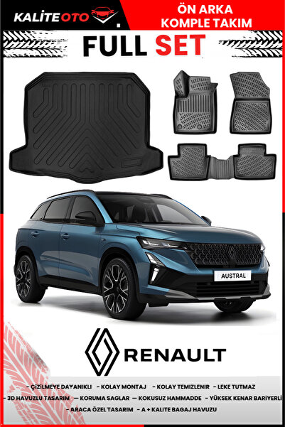 OTOEXPRESS Renault Austral Mild Hybrid 2025 Sonrası 4D Bagaj Ve Pro Serisi Ha...