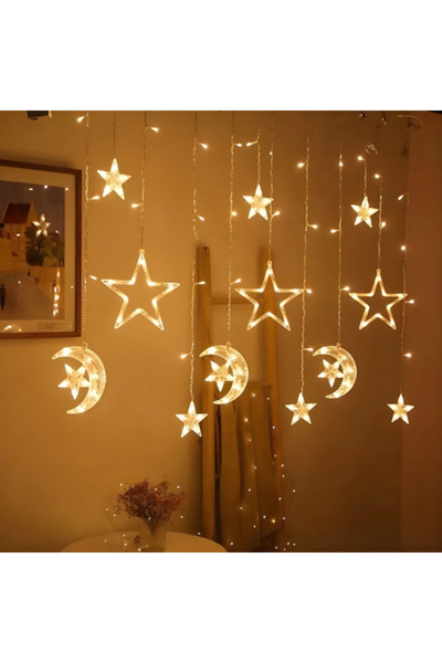 nory Ramadan Decoration Small Star Light Yellow