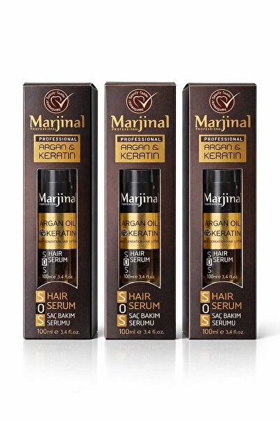 MADAME CANDY سيروم الأرغان والكيراتين للشعر 100 مل* 3 قطع