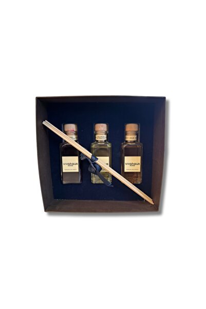 VIVOHOME Ambiental Perfume Set 3x100ml – Nero di bacco-Bianco di Bacco-Oud