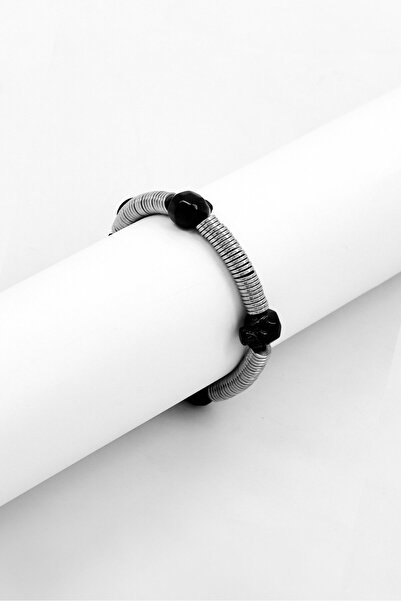 Police Men Stainless Steel Fashionable Bracelet, Silver