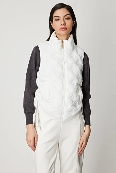 On Fashion Women's Ecru Inflatable Vest 60997