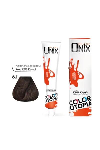 onix Tüp Saç Boyası 6.1 Koyu Küllü Kumral 60 ml