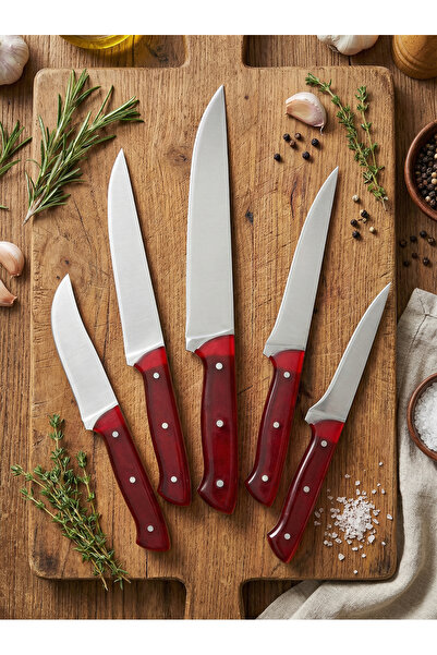 Lazoğlu Crimson Chef Profesyonel Mutfak Bıçak Seti