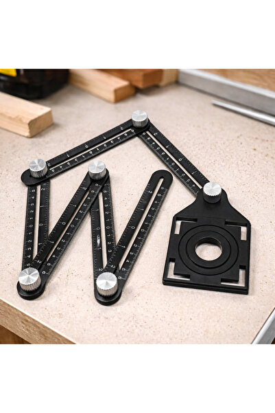 PROCART PRO folding ruler with 6 arms for tiles, angle template and precise cuts