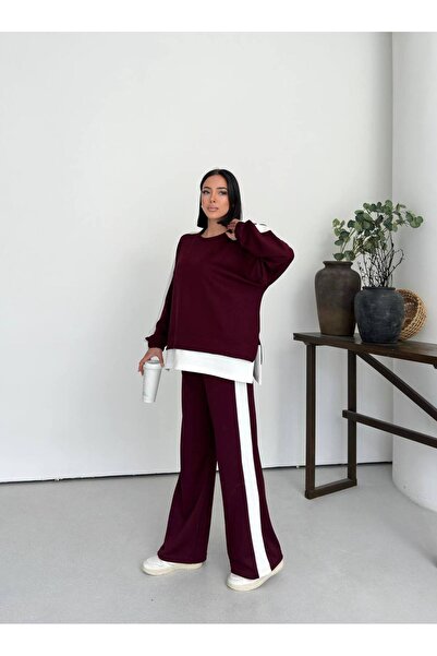 Tarzımızbir Oversized Double Suit with Side Stripe Detail Modal Fabric