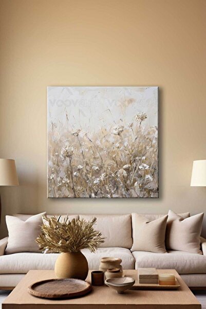 Voovart Soyut Modern Çiçekler Dekoratif Kanvas Tablo – VOOV3057
