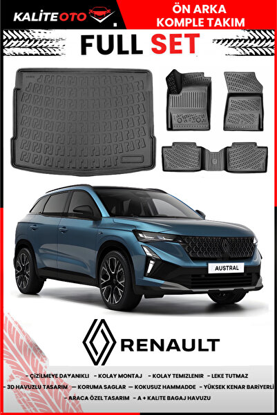 KALİTEOTO Renault Austral Mhev 2025 Model 4D Alt Bagaj Ve Pro Serisi Havuzlu ...