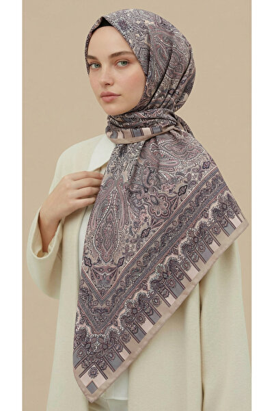 Karaca Βαμβακερό κασκόλ με έθνικ σχέδιο 120*120 εκ.