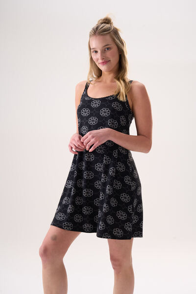 Etoile Bamboo Rope Strap Summer Women's Dress 26010