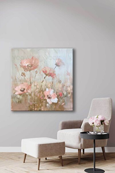 Voovart Modern Soyut Çiçekler Dekoratif Kanvas Tablo – VOOV3053