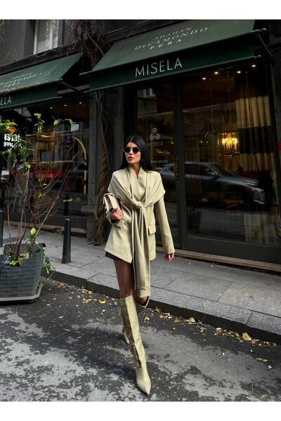 ZF BUTİK Kadın Şal Detay Ceket