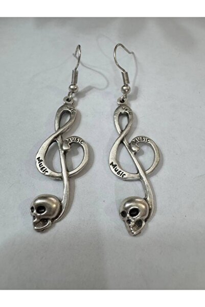 Yuchicly Note Form Metal Figure Earrings