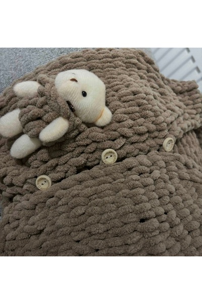 NESGO MODA Handmade with Love" Wooden Button Set with Heart Figures - 100 Pie...