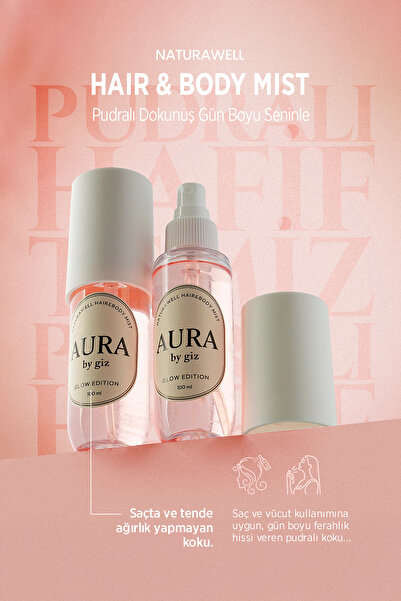 Naturawell Hair&Body Mist - Aura by giz - Glow Edition - 100ml